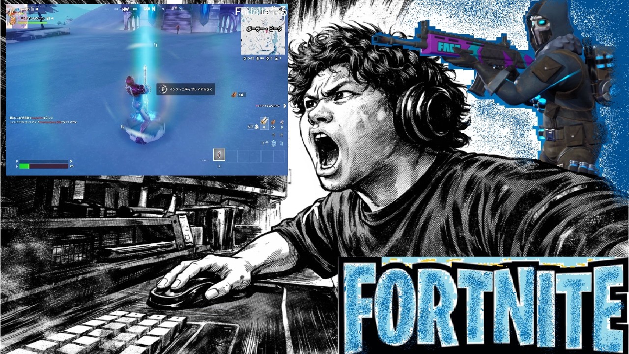【Fortnite】OGで伝説の剣を抜刀後、通常ゼロビルド