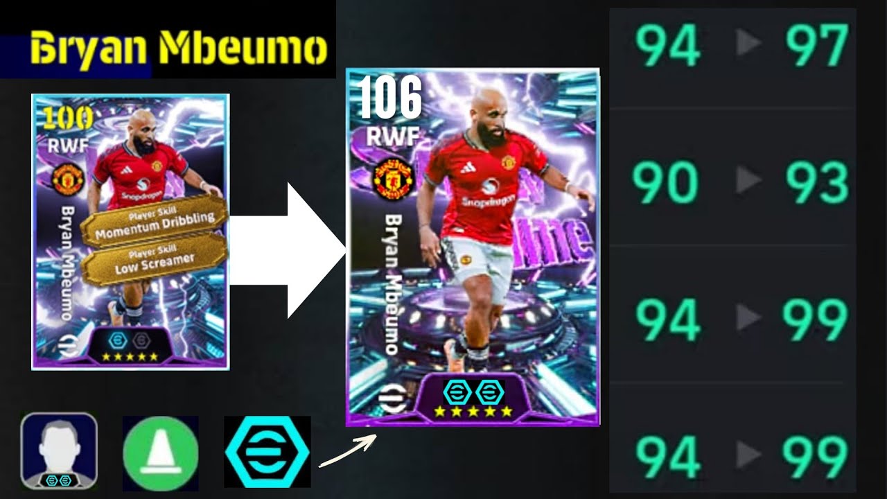 Bryan Mbeumo 106 Best Training With Booster | Player Progression eFootball 2026