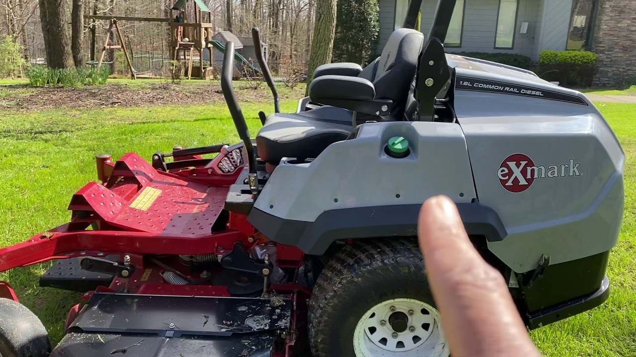 Exmark 96 inch Lazer Z Review. #exmarkmowers #lazerz #wammowing #redtech