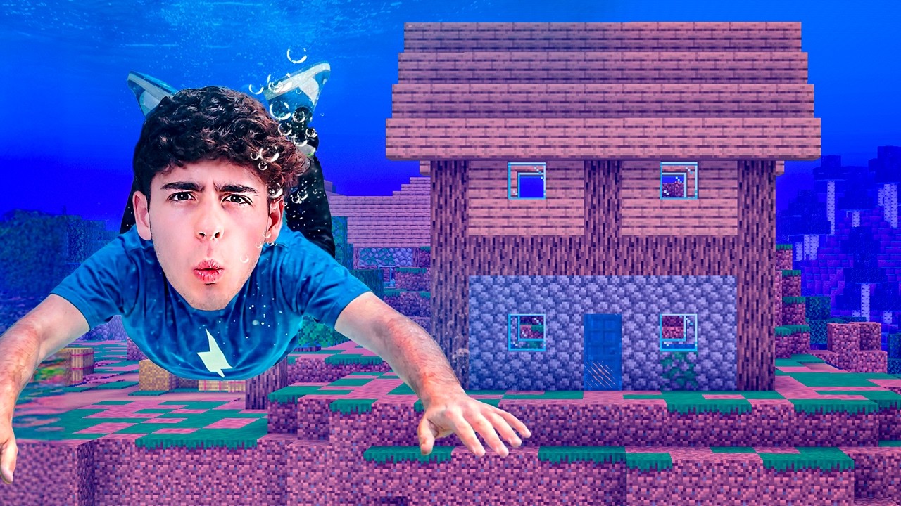 MINECRAFT, MAS O MUNDO ESTÁ INUNDADO