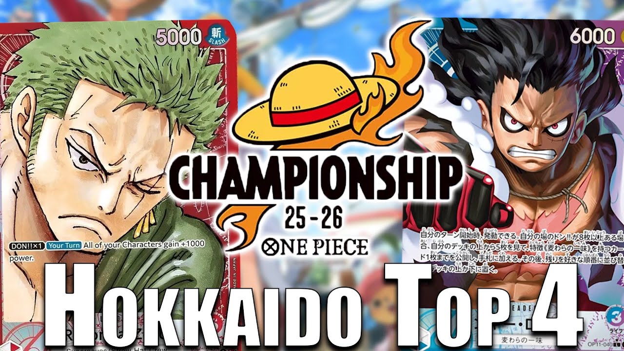 [OP12] OP01 Zoro vs. OP11 Luffy || Hokkaido Top 4 || One Piece Trading Card Game