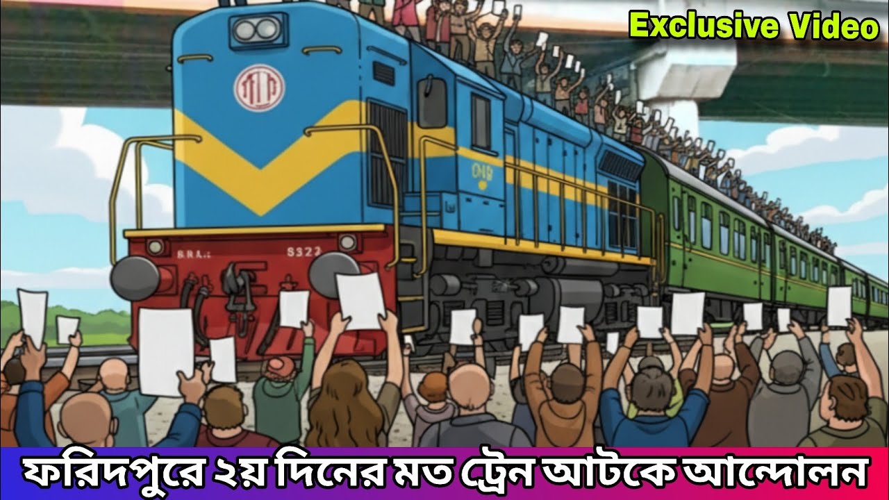 ১০ঘন্টা রেলপথ আটকে রাখলো ফরিদপুরবাসী || Padma Bridge Rail Line || Bhanga Rail/Road Block Strike