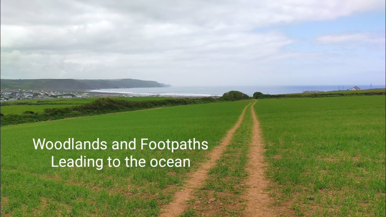 Walking to a Beautiful Beach though footpaths and Woodlands. Cornwall at it's best.