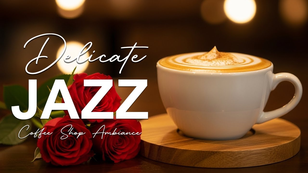 Delicate Jazz ☕ Coffee Shop Ambiance & Positive Bossa Nova Piano for Upbeat Moods