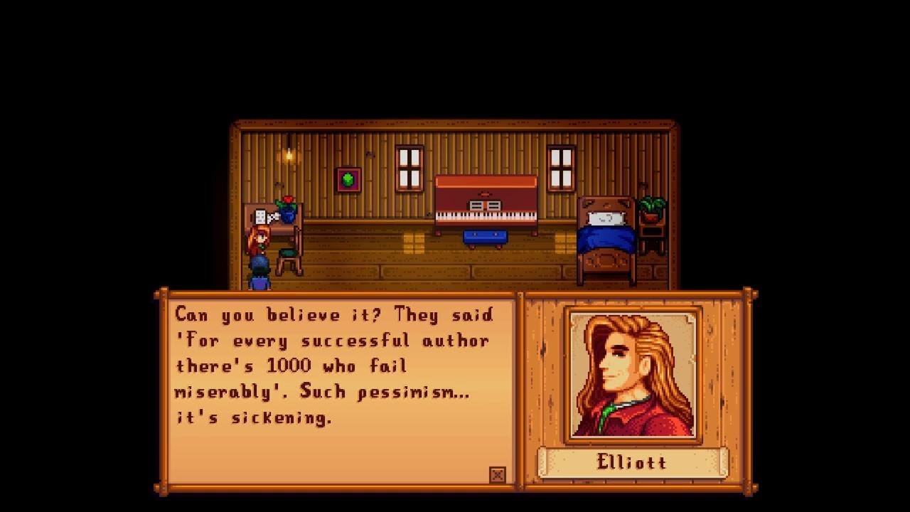 Elliot (2 Heart Event) (Cutscene) | Stardew Valley