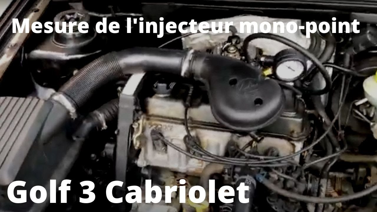 Prise de mesure de injecteur mono point golf 3 cab 1.8
