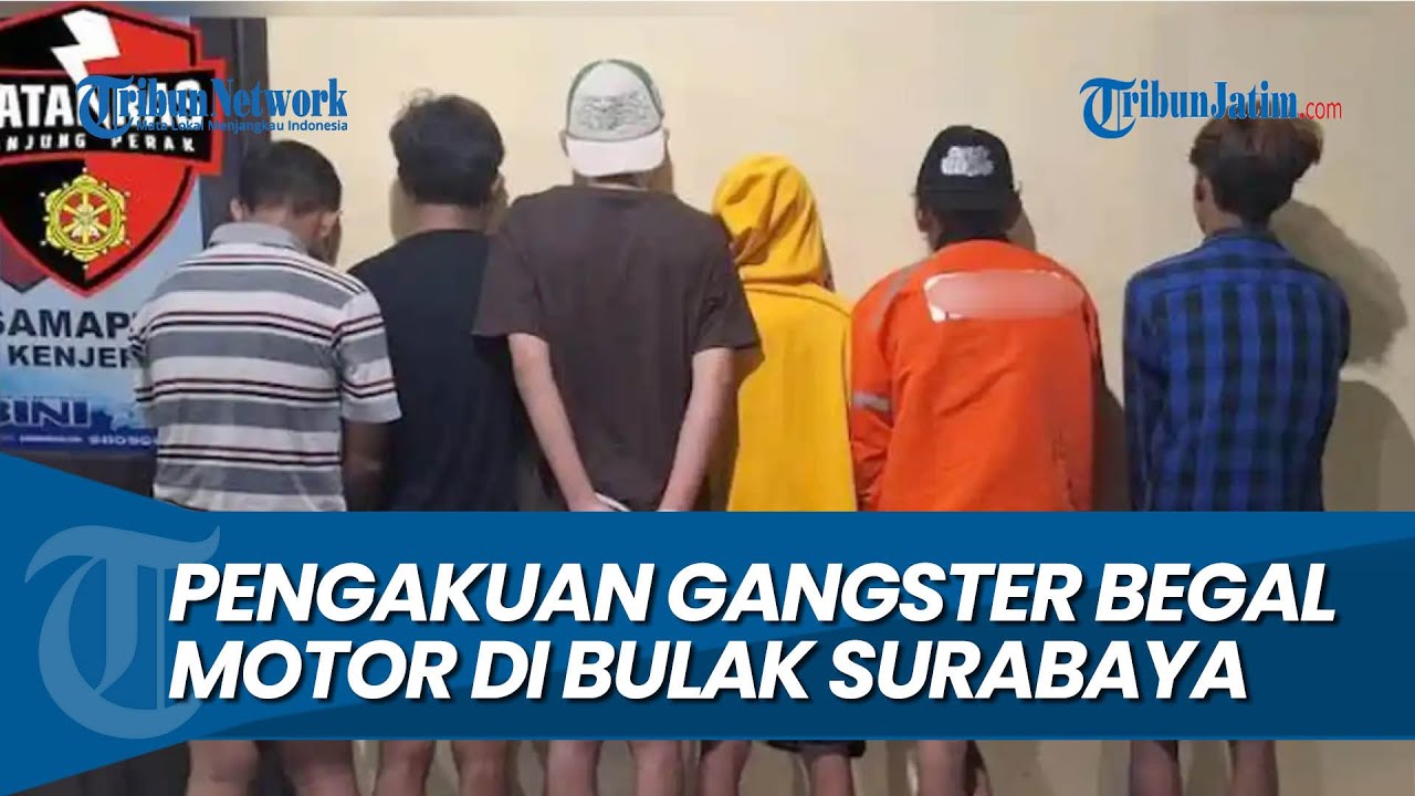 BUAT BELI SABU, Pengakuan Tersangka Gangster Begal Motor di Bulak Surabaya