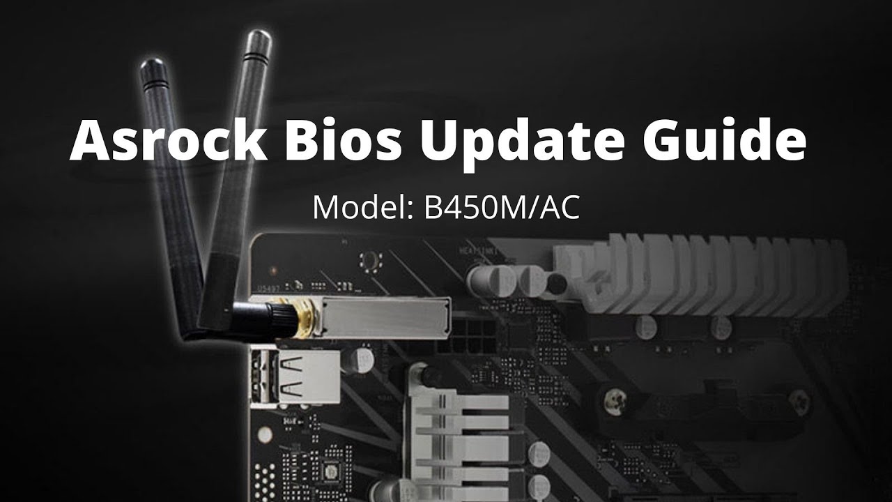 Видеоинструкция по обновлению BIOS материнской платы Asrock B450M/AC