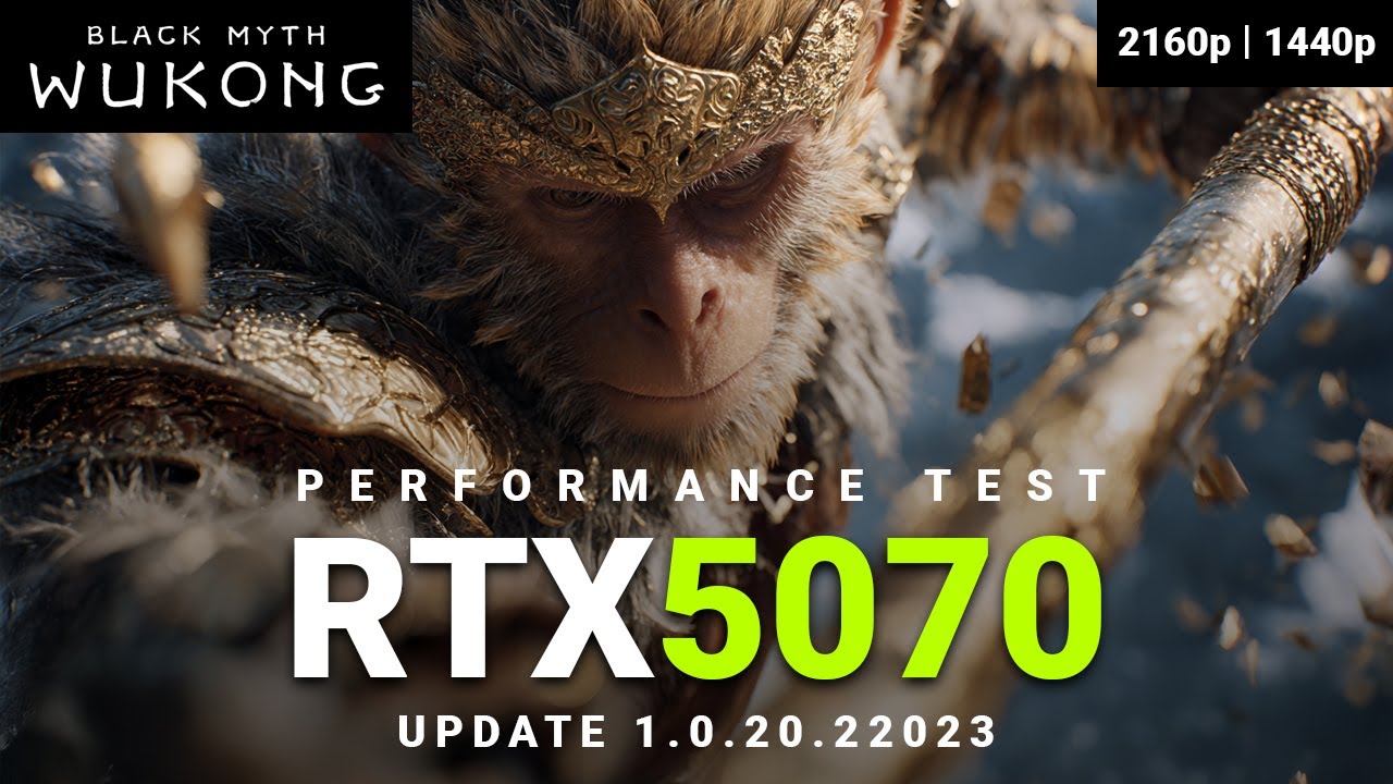 Black Myth: Wukong | Обновление FSR 4 1.0.20.22023 | RTX 5070 | 9800X3D | Тест 2160p, 1440p (2K/QHD)