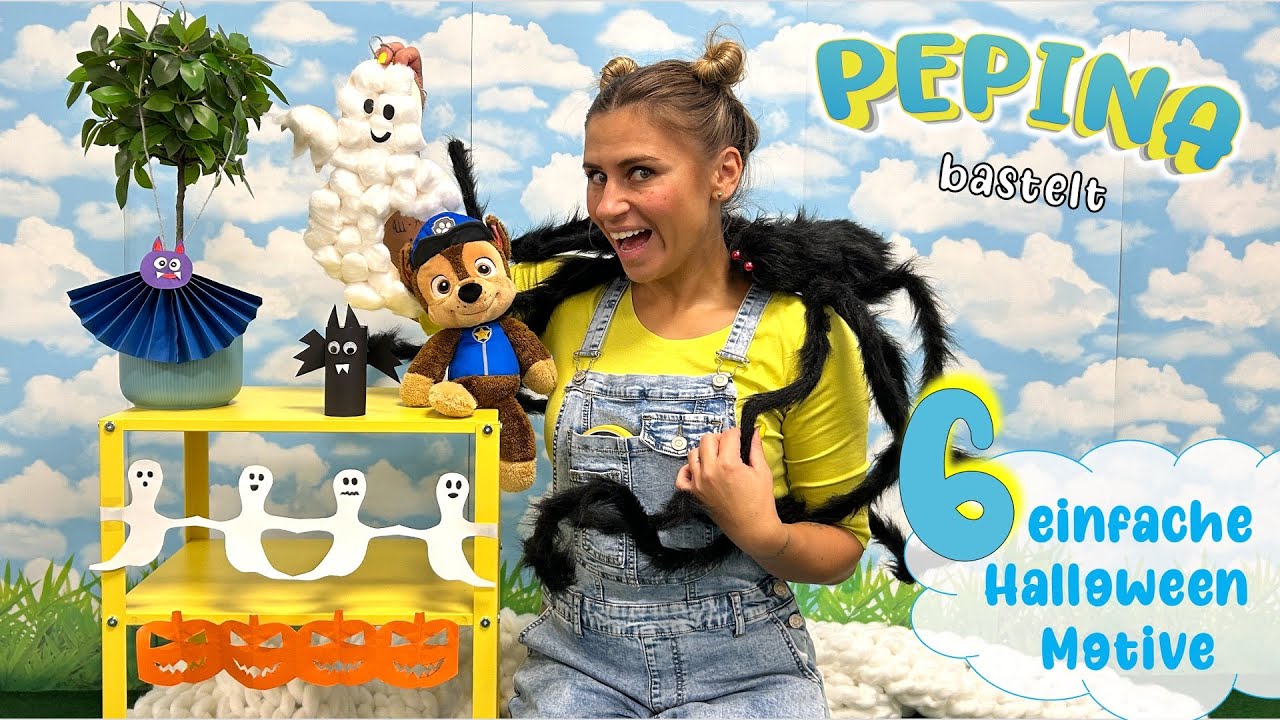 ✂️ HALLOWEEN Basteln mit Pepina & Chase 😍 6 EINFACHE Bastelideen für Kinder 👻