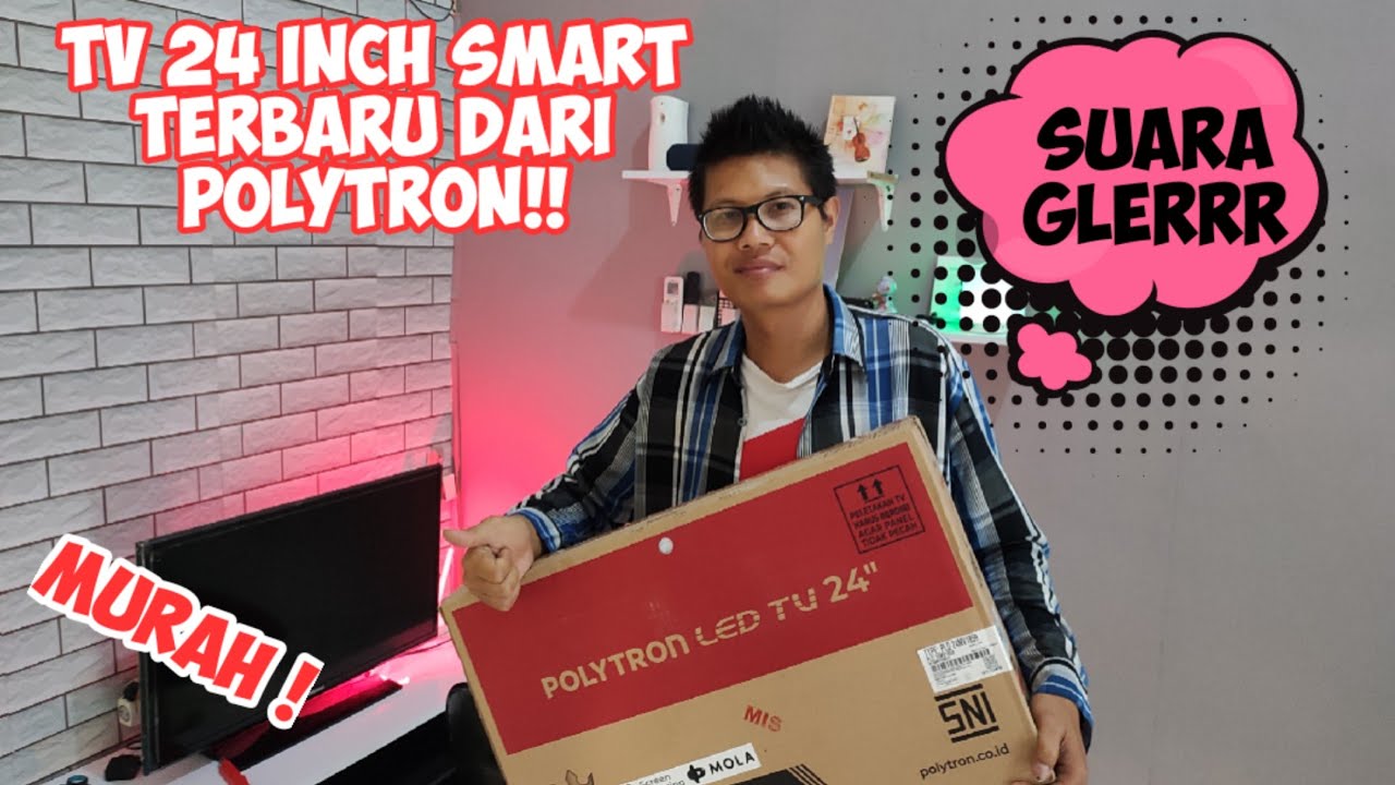 Review Tv Led Polytron 24MV1859 | Digital +Smart Tv 1 jt an !!!