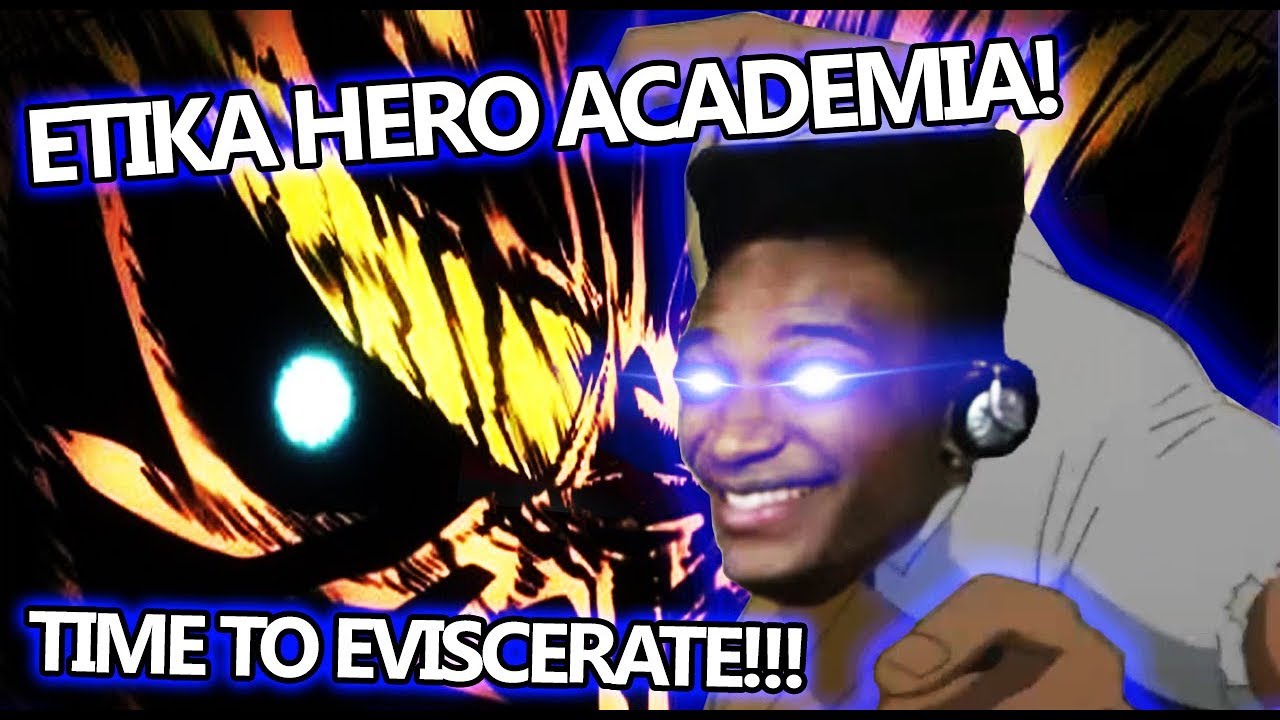ETIKA VS GENIE (CUPHEAD) [FULL FIGHT 1080p HD] MY HERO ACADEMIA PARODY