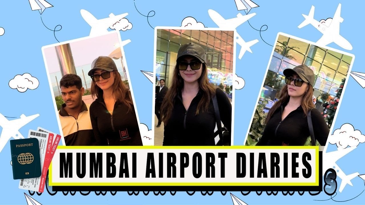 Mrunal Thakur Spotted At Mumbai Airport