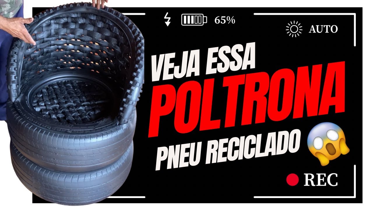COMO FAZER UMA POLTRONA DE PNEU RECICLADO