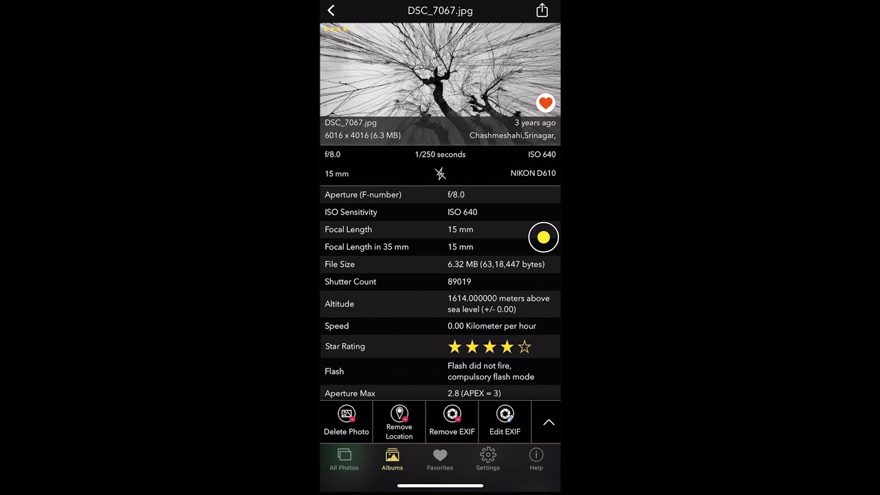 Aperture, Shutter Speed, ISO, Focal length on iPhone or iPad | 