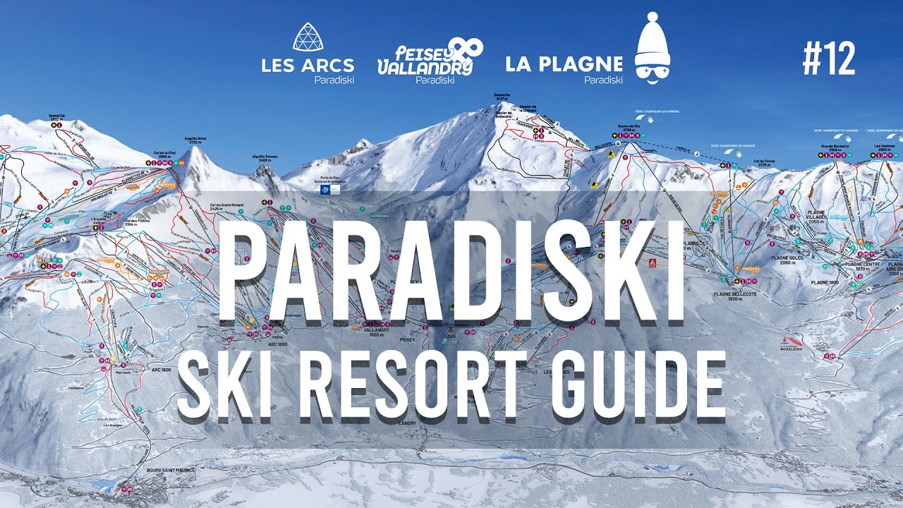 Paradiski ski guide. Peisey & Vallandry: Blanchot, Aigle (red run).