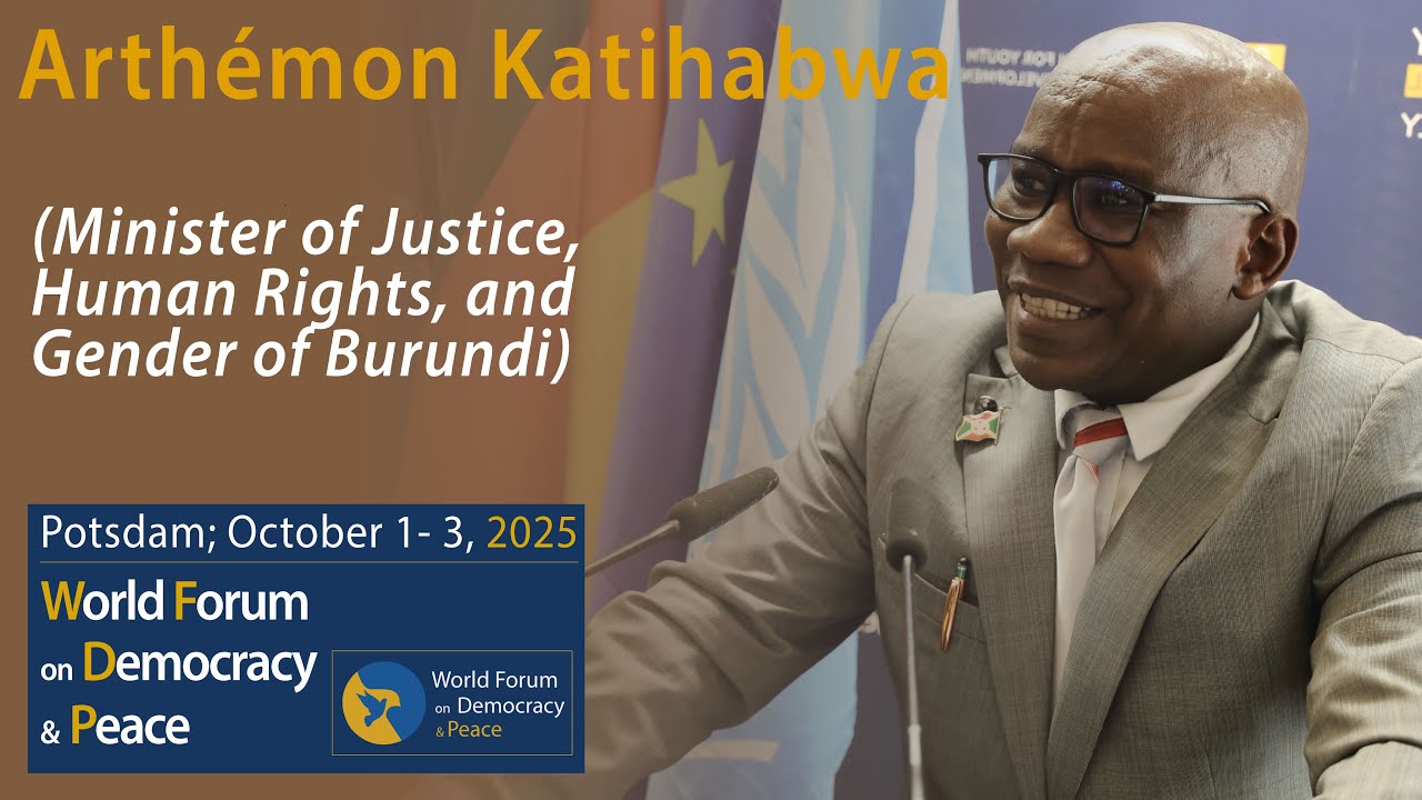 Arthémon Katihabwa (Minister of Justice, Human Rights, and Gender of Burundi)