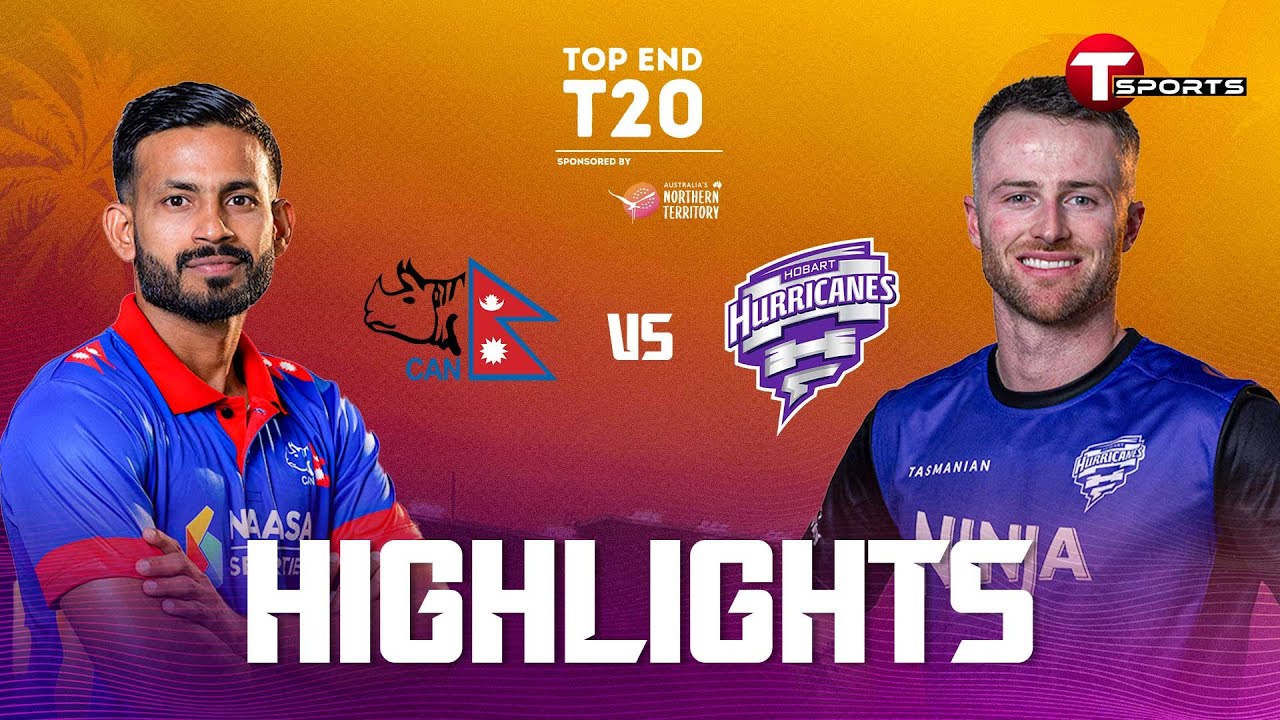 HIGHLIGHTS | Hobart Hurricanes Academy vs Nepal | 18th Match | Top End T20 | T Sports