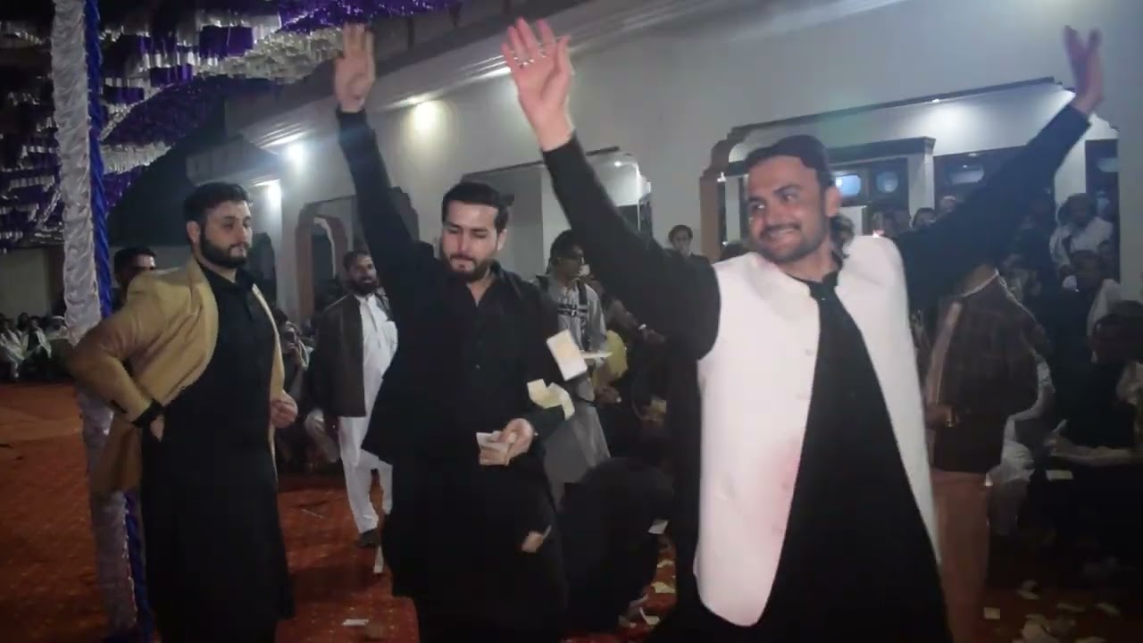 Sarfaraz Khan & Arman Khan at Nangiyal Khan Marwat Wedding