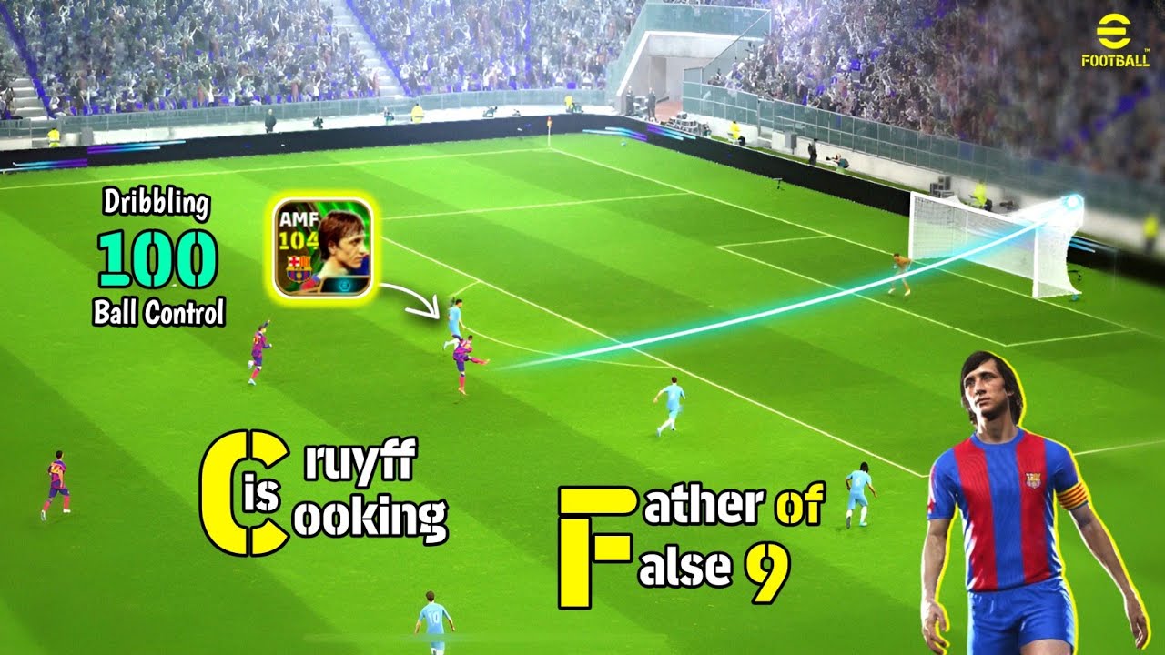Looks who is back 🫣🔥 Cruyff is Cooking 😮‍💨🫴⚡ J. Cruyff Review in eFootball 24 Mobile 🔥 PES EMPIRE •
