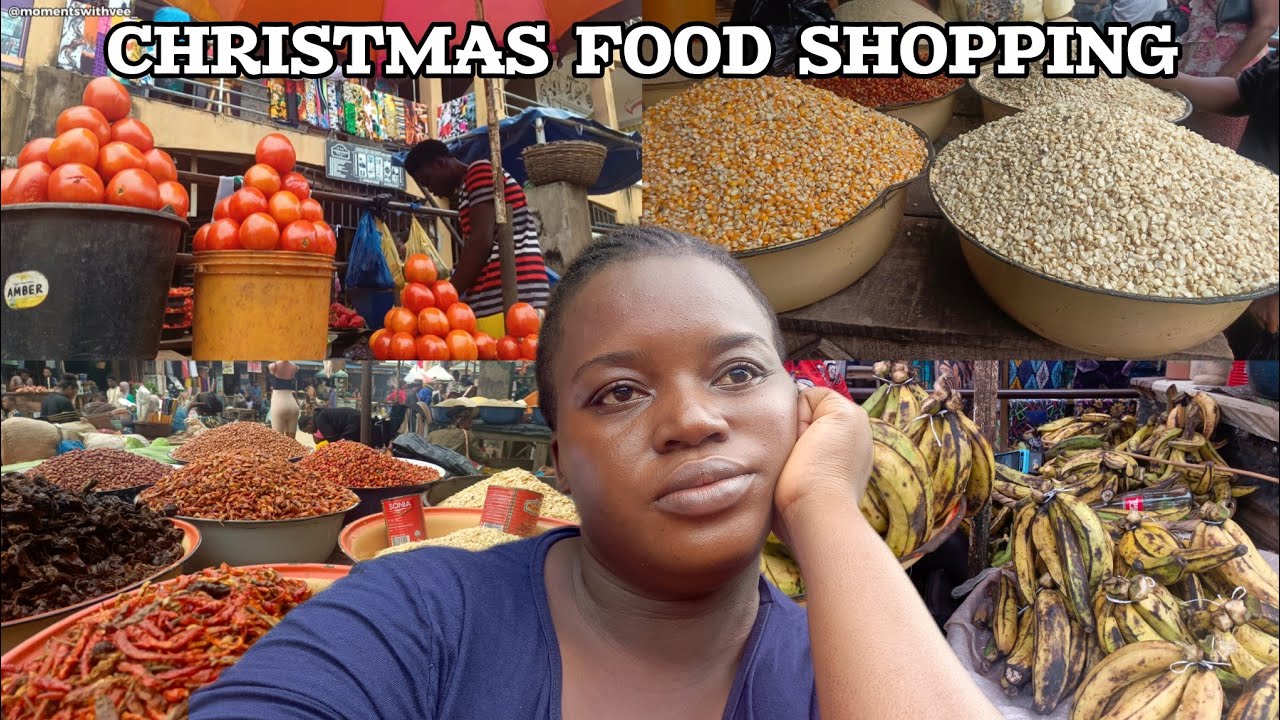 WHAT #115,000 GOT ME IN A NIGERIAN MARKET ($80) | CHRISTMAS SHOPPING FOR A FAMILY OF 3