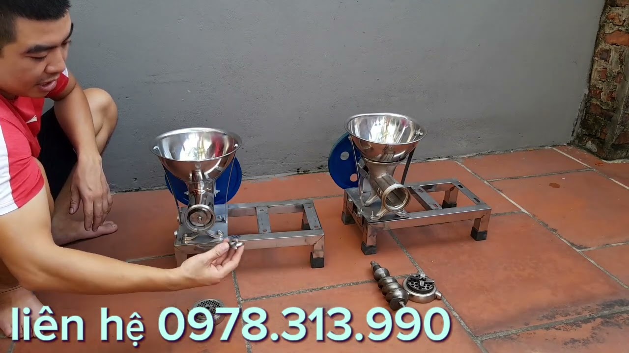 Báo giá cối xay thịt, xay chả cá 12 inox và 12 gang. Máy nhỏ gọn, dễ vận hành, năng xuất cao giá tốt