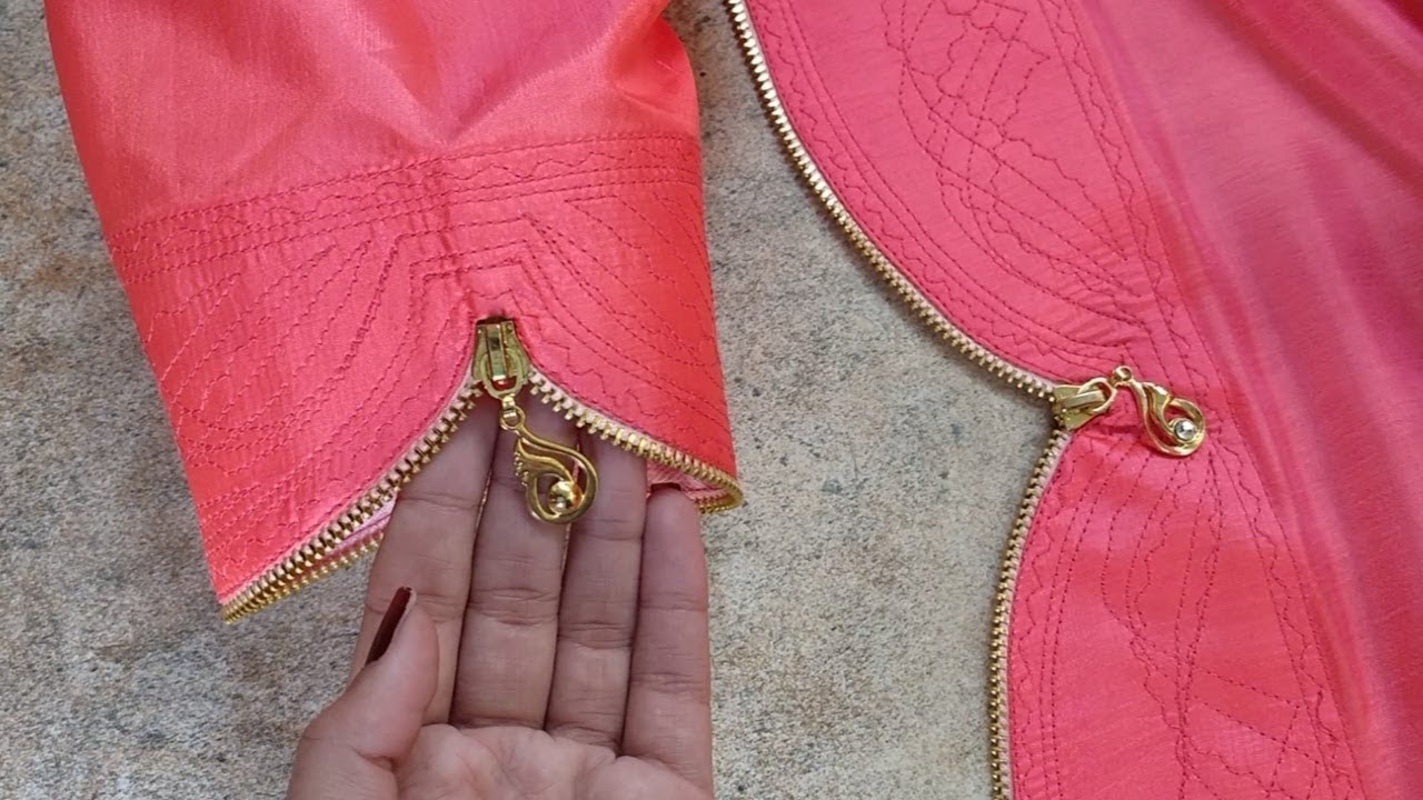 Very latest zipper mohri design full making