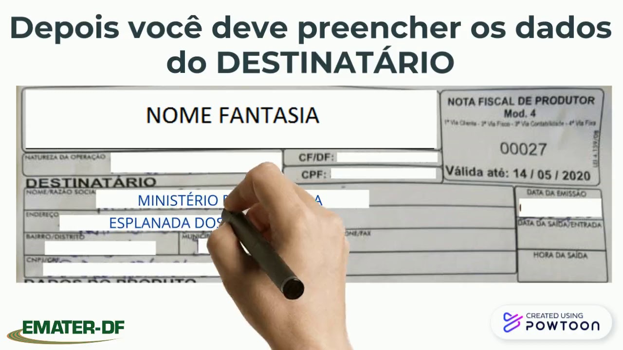 EMATER-DF - Como preencher sua nota fiscal para venda no PAA