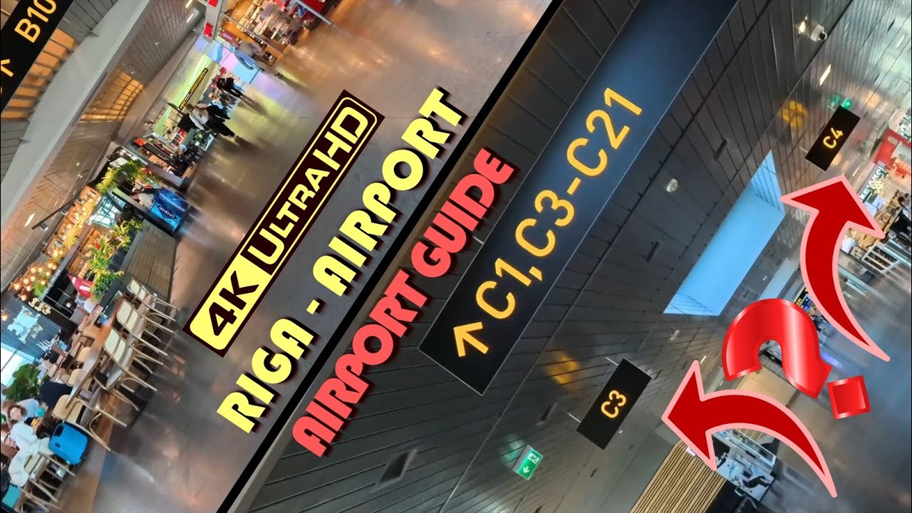 RIGA -AIRPORT // 4K Walking Tour #1