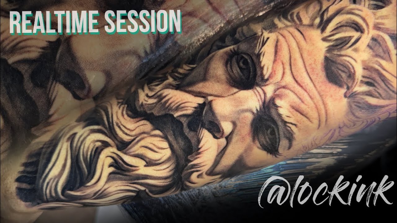 POSEIDON REALISTA - TATUANDO EM TEMPO REAL - LOCKINK