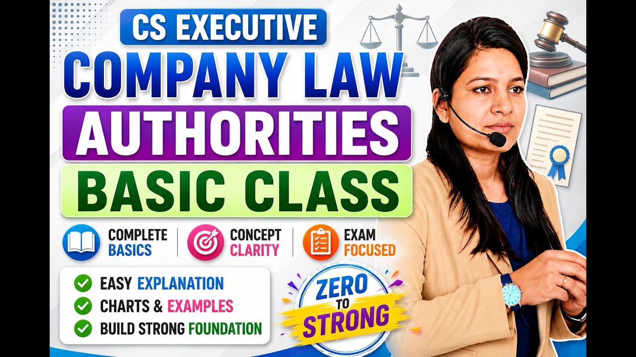 CS Executive Company Law Basic Class I Best CS Coaching in Delhi Laxmi Nagar I lec 2