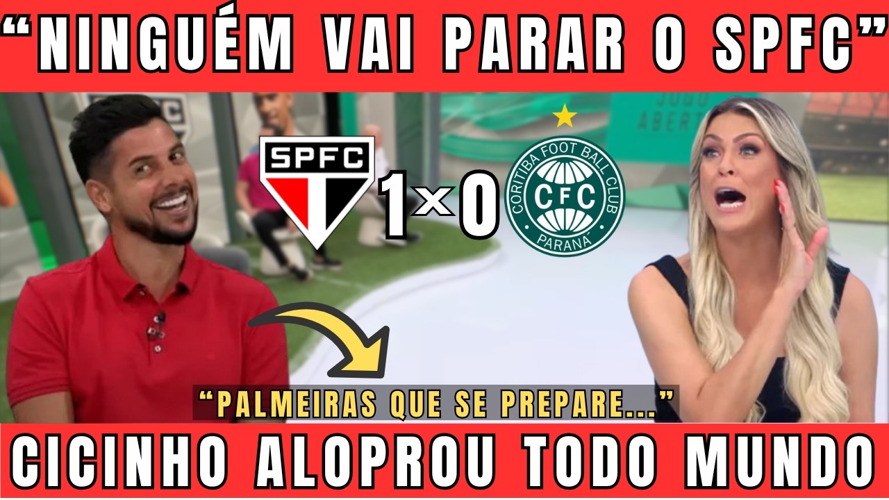 JOGO ABERTO: SÃO PAULO SEM FREIO | SPFC AMASSOU O CORITIBA | ÚLTIMAS NOTÍCIAS DO SÃO PAULO FC HOJE
