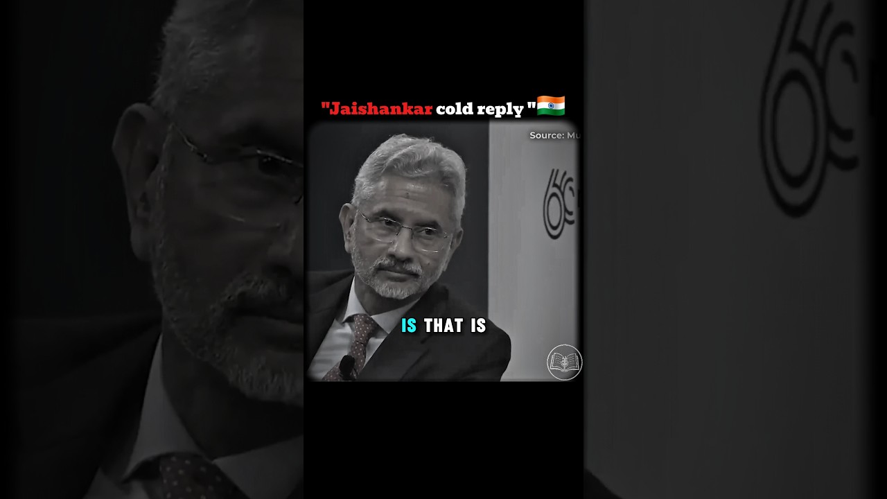 Jaishankar coldest reply ever. 