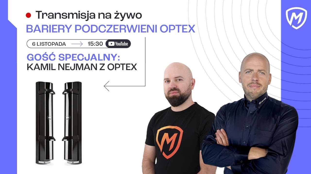 Bariery podczerwieni OPTEX - Montersi LIVE