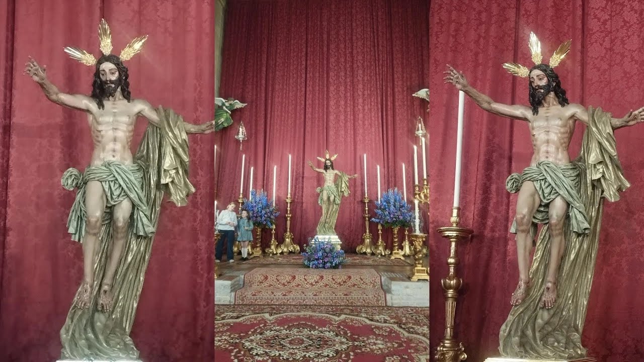 Altar del Besapiés de la Sagrada Resurrección de Sevilla 2026 🙏🏻🕯️