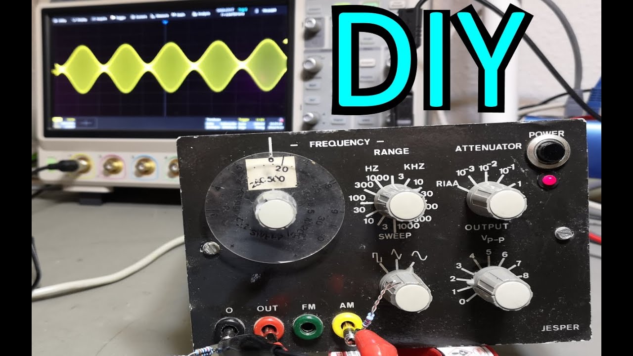 DIY function generator XR2206 sine triangle sweep AM 1976 teardown