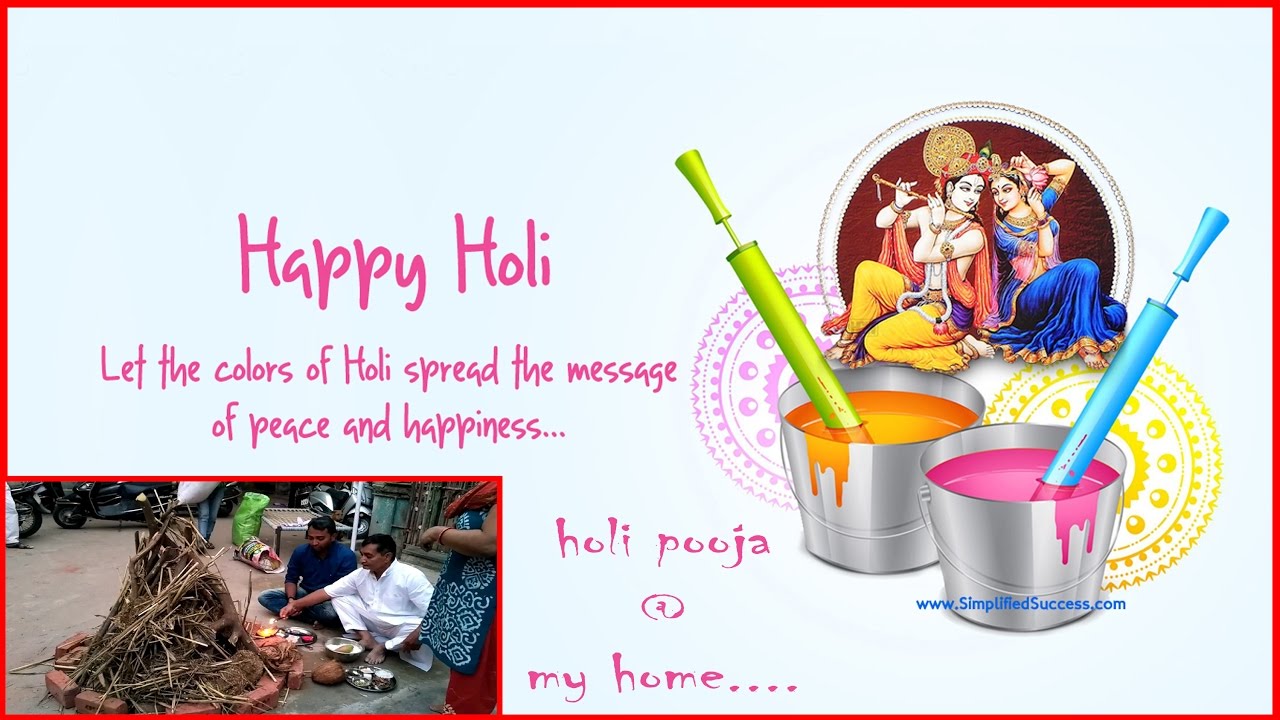 HOLIKA DAHAN (HOLI POOJA) @ MY HOME...