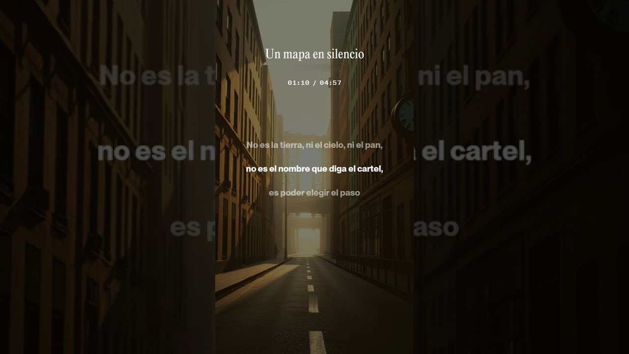 Un mapa en silencio
