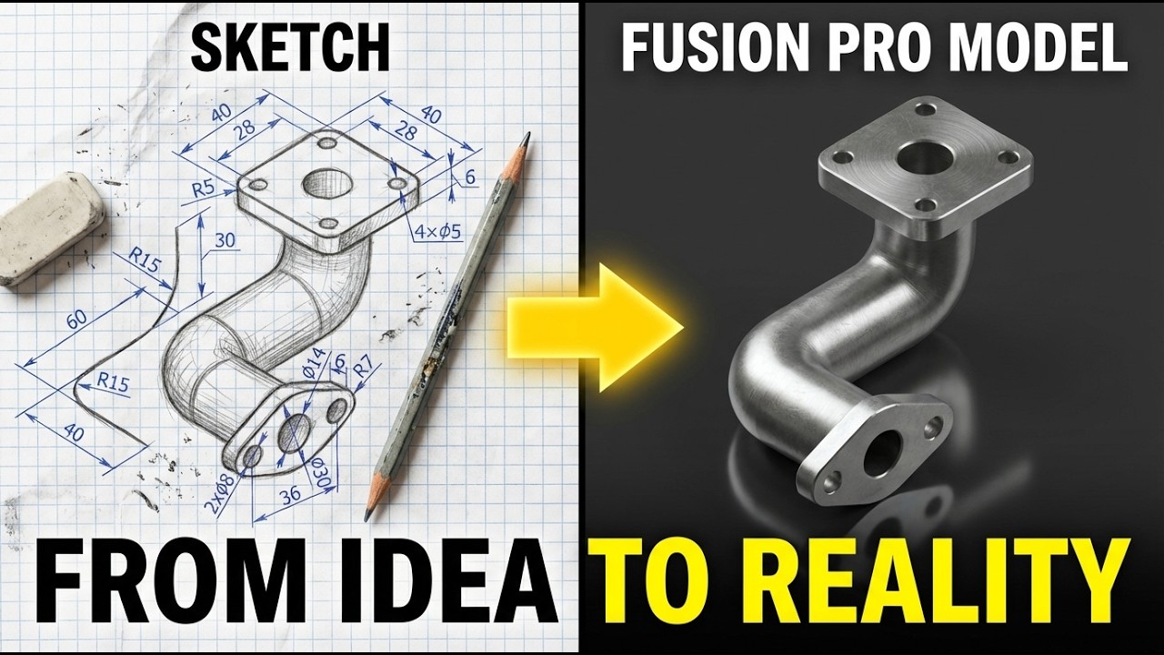 Fusion 360 From Zero | Beginner Step-by-Step Tutorial