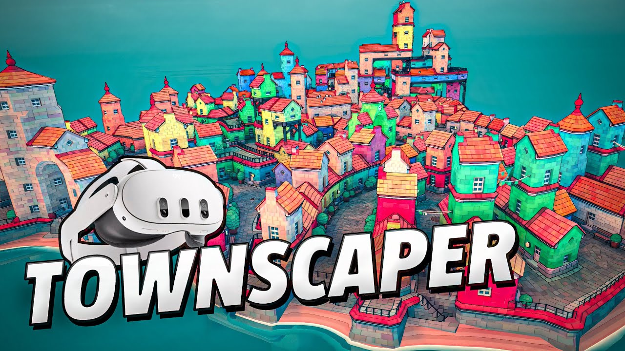 Townscaper - Meta Quest 3 Gameplay | First Minutes [No Commentary]