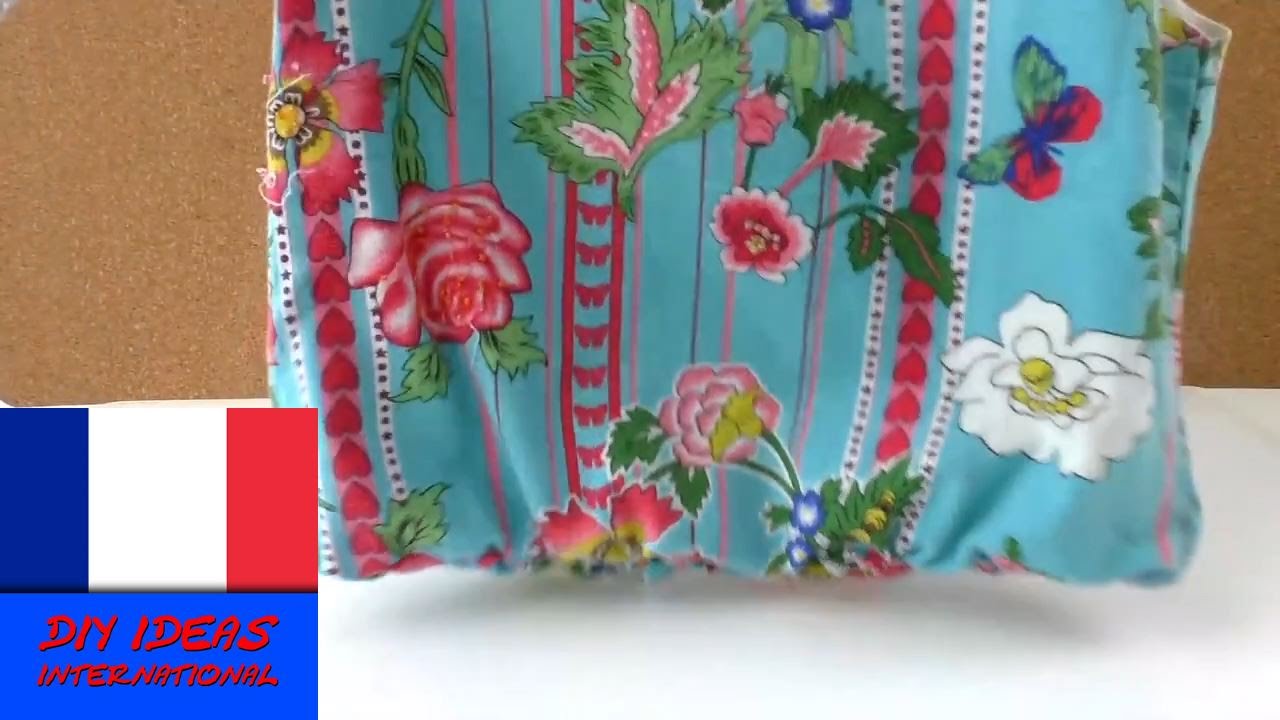 SAC DIY sans couture pour l’été à partir d’un t-shirt FAIRE DU NEUF AVEC DU VIEUX