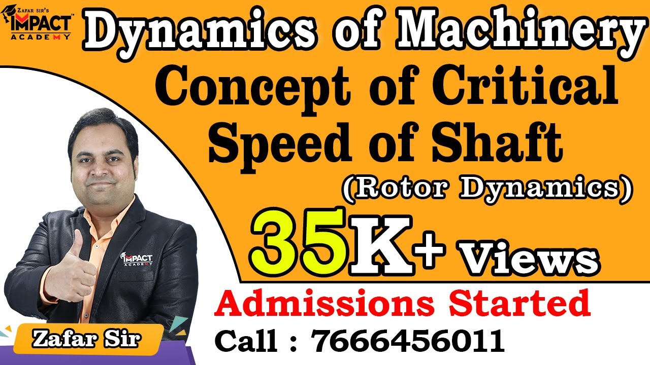 Concept of Critical Speed of Shaft | Rotor Dynamics | Dynamics of Machinery #engineering #gateexam