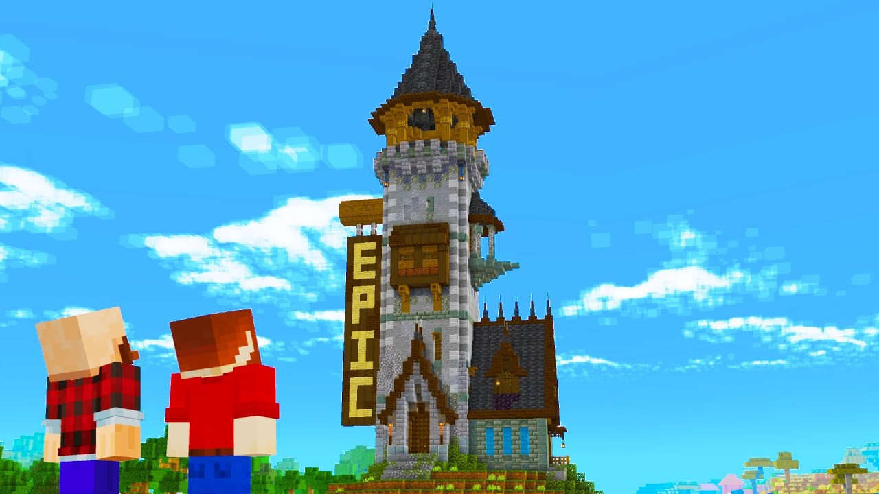Ik Bouw EEN TOREN VOOR MIJN BUURMAN In Minecraft Survival!