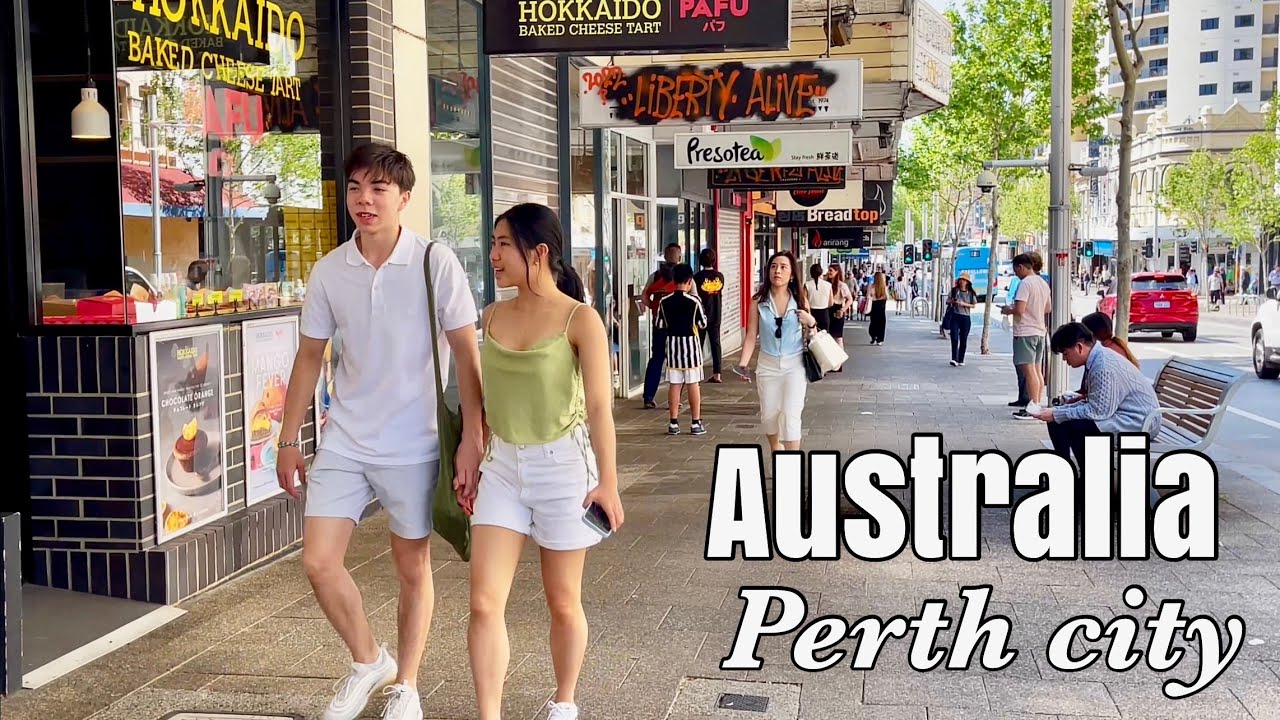 WESTERN AUSTRALIA 🇦🇺 | 4k Perth City Centre Walking Tour | Walking Around Perth City| UHD 60FPS