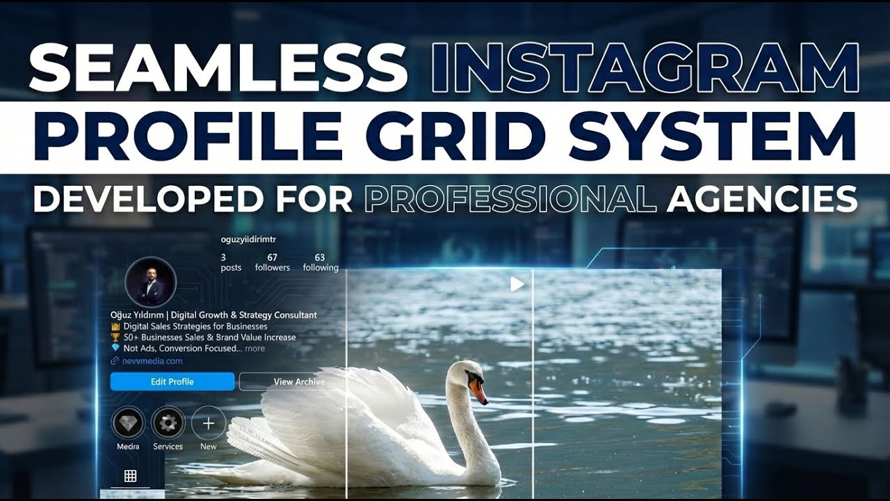 How to Create the New Instagram Profile Grid Layout 3-Post Banner? No One Knows This in the World!