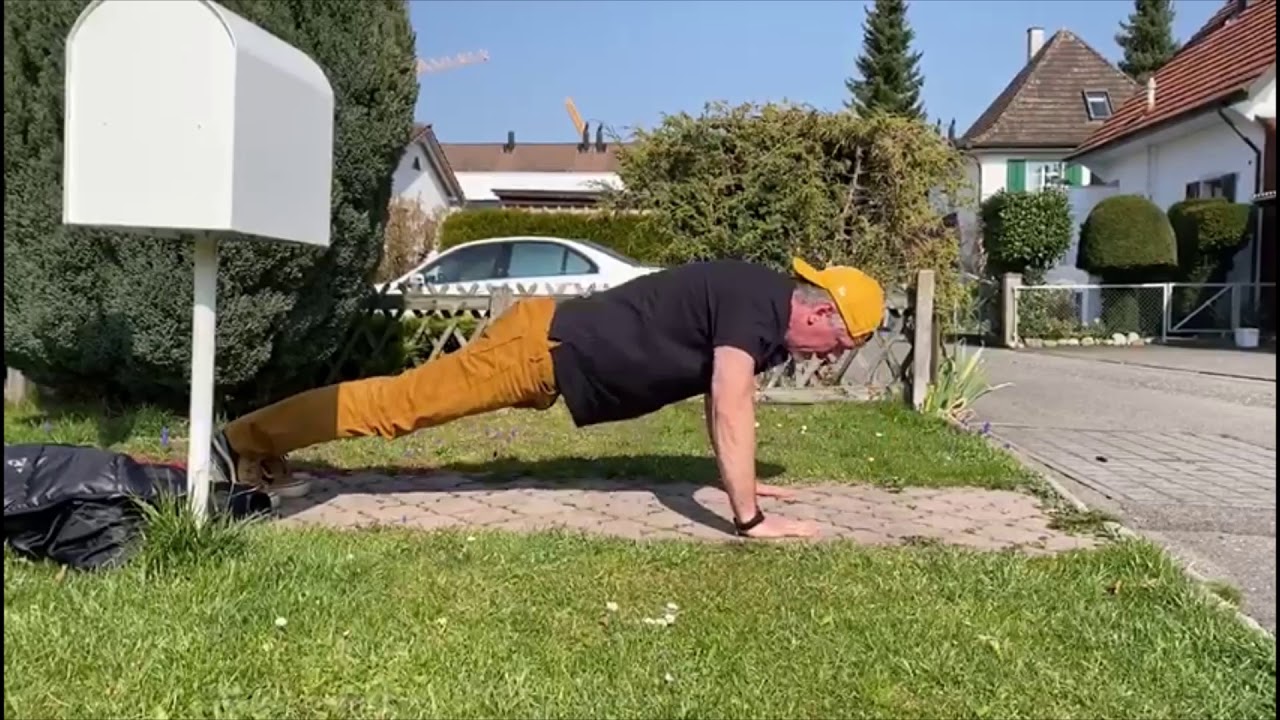 60 Push Ups by a 55 year old man