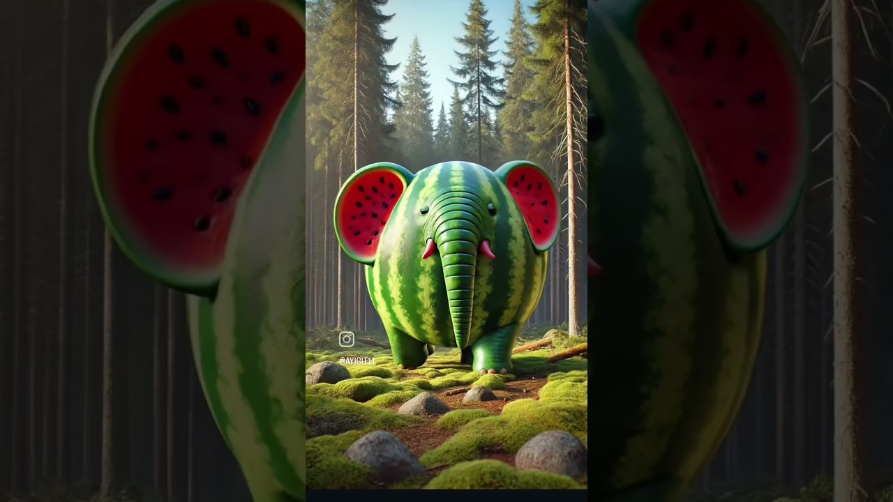 Animals and fruit