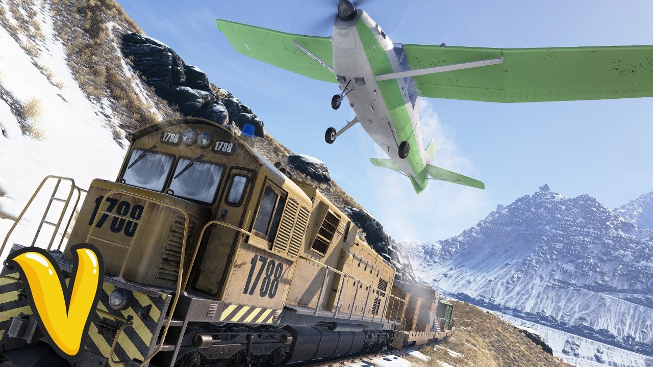 WILDLANDS LANDING A PLANE ON A TRAIN! :: Ghost Recon Wildlands Stunts