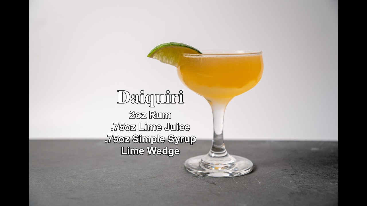How The Daiquiri Cocktail Formula Works (Cocktail Families #3)