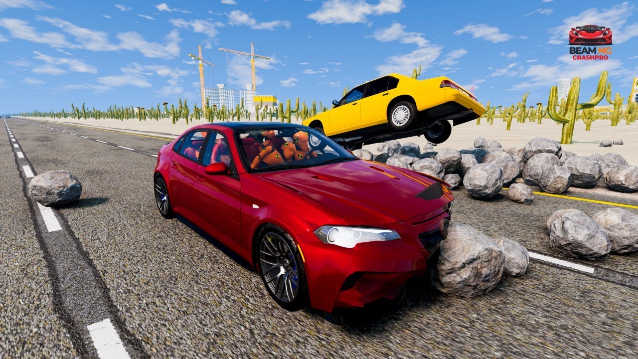 Realistic High-Speed Car Crashes in BeamNG.drive #4